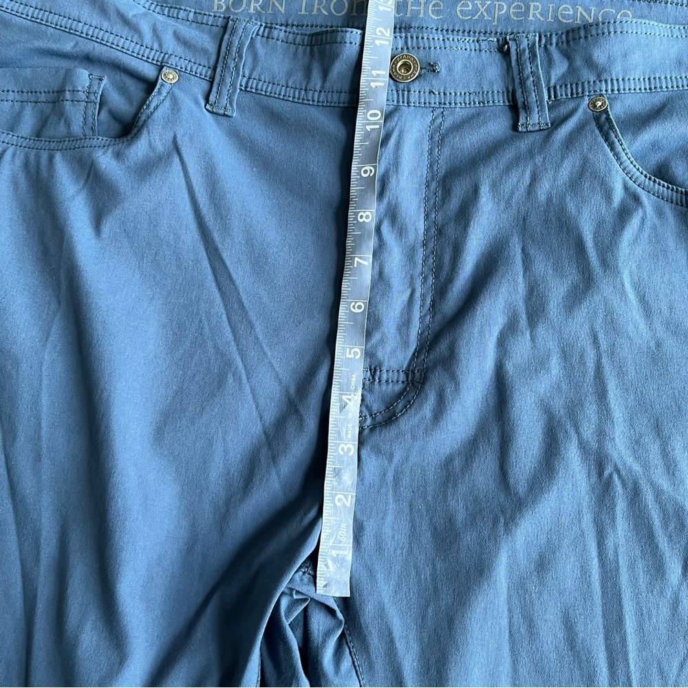 PrAna Brion pant II blue stretch nylon outdoor hiking athletic pants 40x32 - Picture 6 of 11